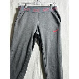 Nike Women's XL Dri-FIT Gray Fleece Pants Training Activewear